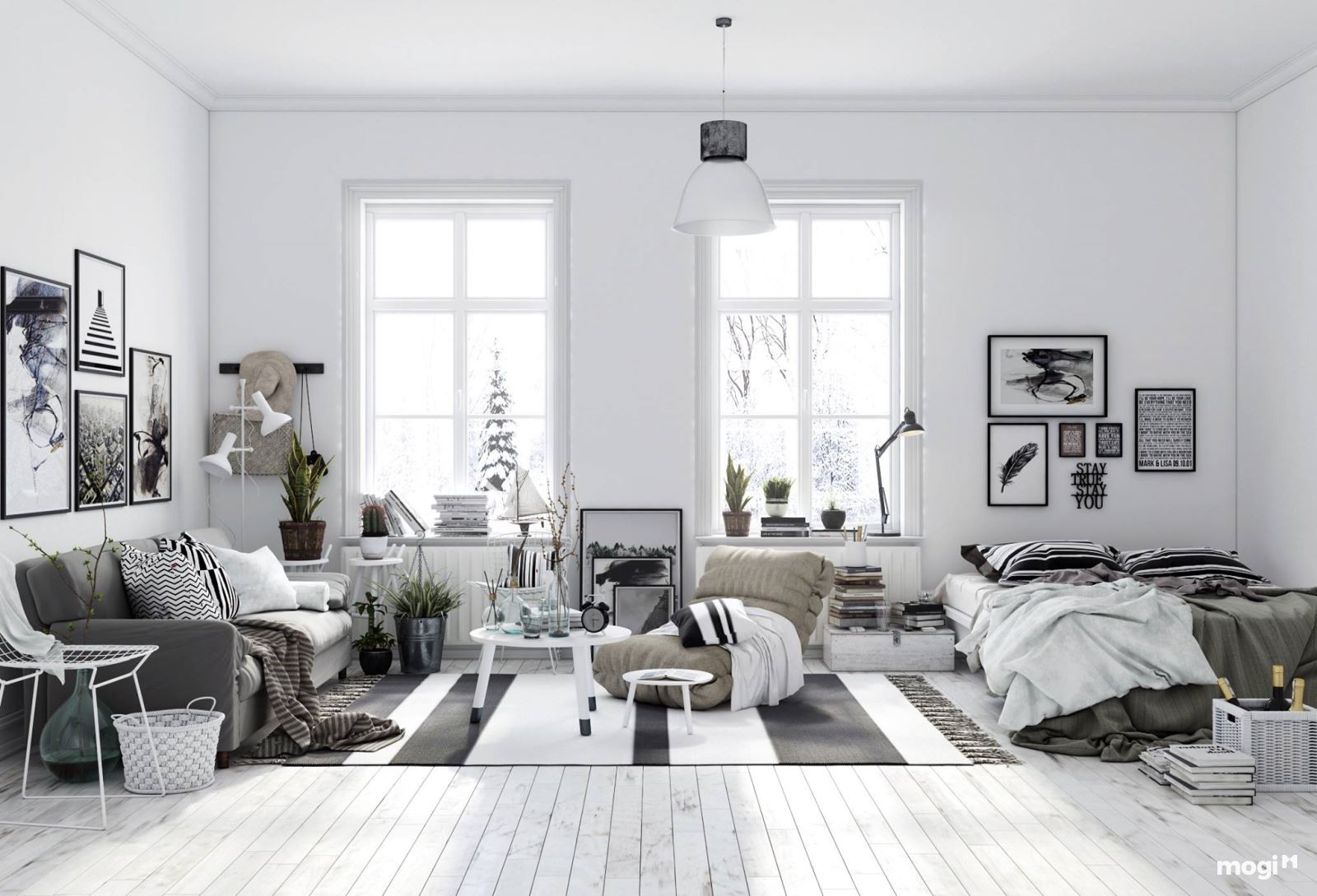 Nhà ống đẹp và tinh tế với nội thất phong cách Scandinavian | Mogi.vn