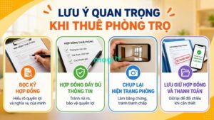 Tiền thuê phòng trọ sinh viên 1 tháng bao nhiêu? Cập nhật giá tại TPHCM 9 Các lưu ý cần biết trước khi thuê phòng trọ