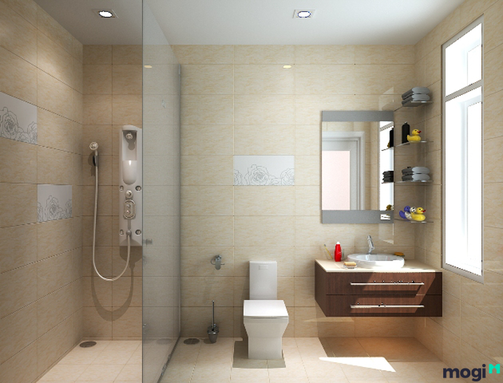 Với sự kết hợp tinh tế giữa các màu sắc và vật liệu, không gian phòng tắm của bạn sẽ trở nên ấm áp và thoải mái hơn bao giờ hết.