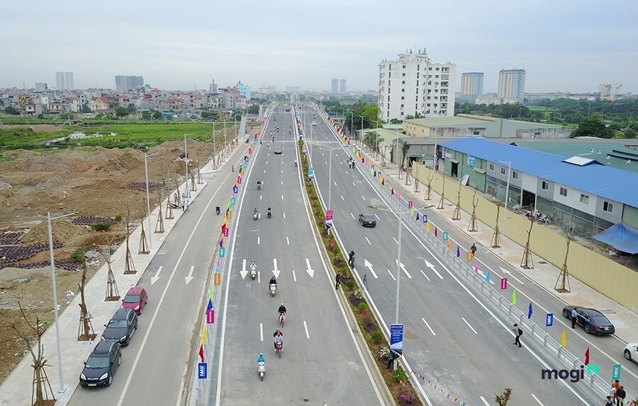 Dự án Hateco Apollo nằm gần trục đường Trần Hữu Dực kéo dài, Nam Từ Liêm, Hà Nội.