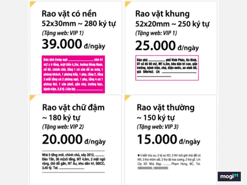 Chi phí đăng tin rao vặt trên báo giấy Mua&Bán tại Hà Nội