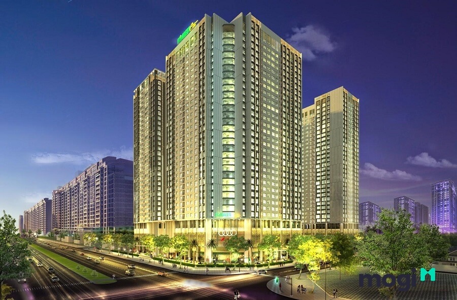 Dự án Eco Green City bao gồm 4 block CT1, CT2, CT3, CT4 có chiều cao 35 tầng.