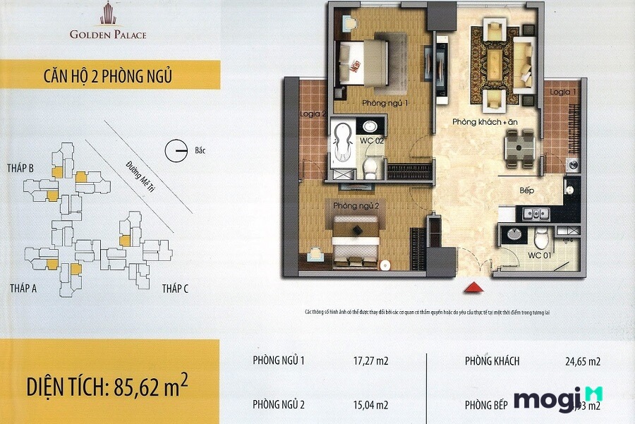 Tiến độ thanh toán căn hộ cực kì linh hoạt, chia thành 8 đợt.