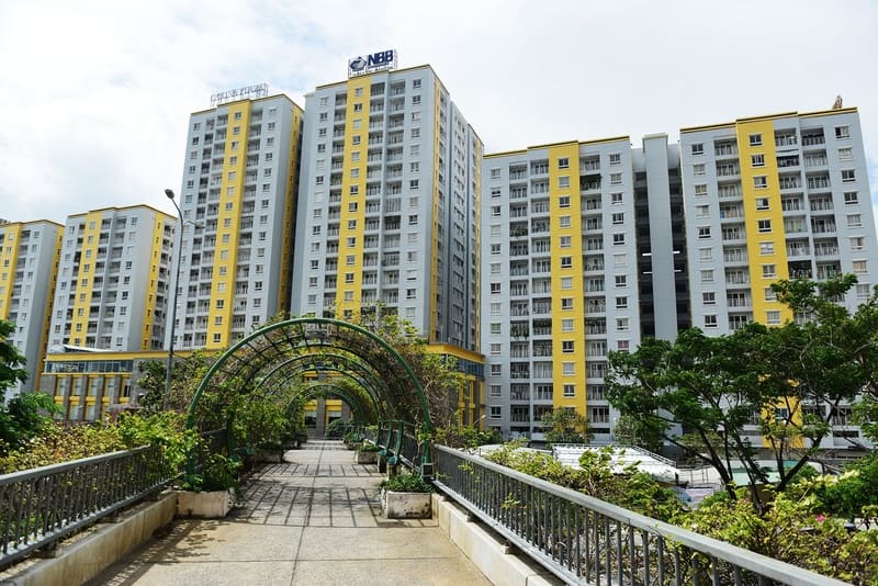 Chung cư Carina Plaza sau vụ cháy