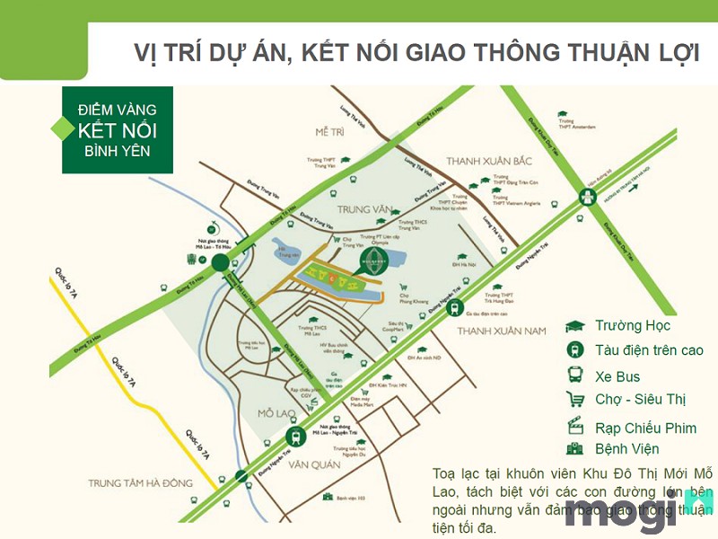 Mulberry Lane tọa lạc tại vị trí đắc địa