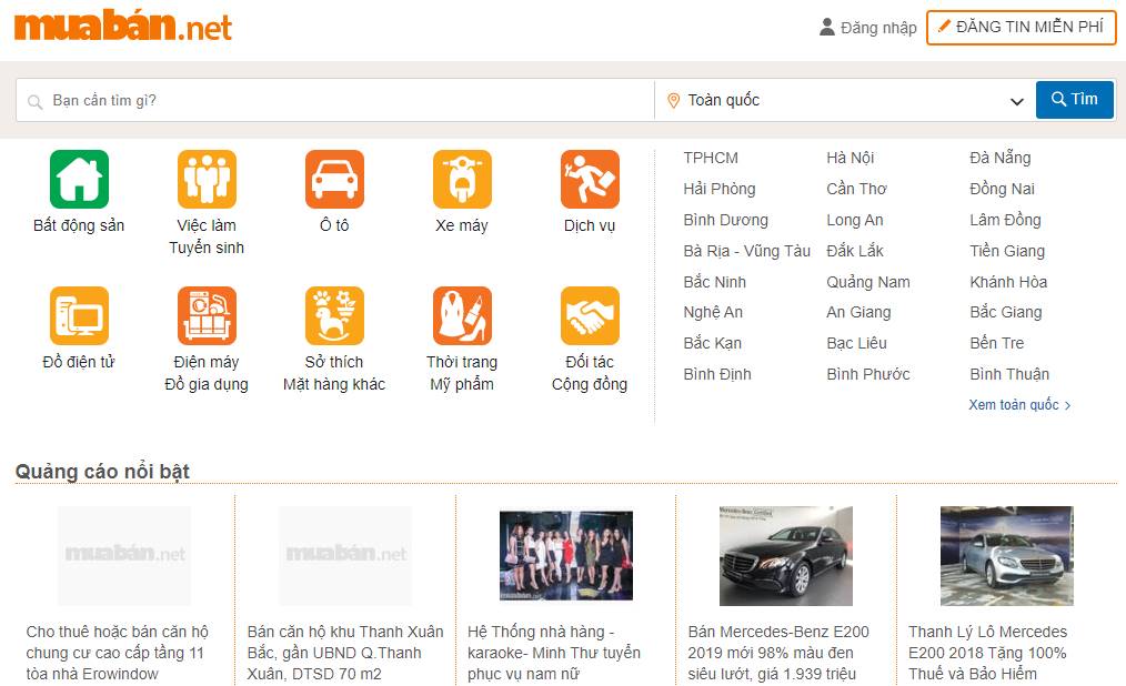 Bạn có thể đăng tin miễn phí tại đây