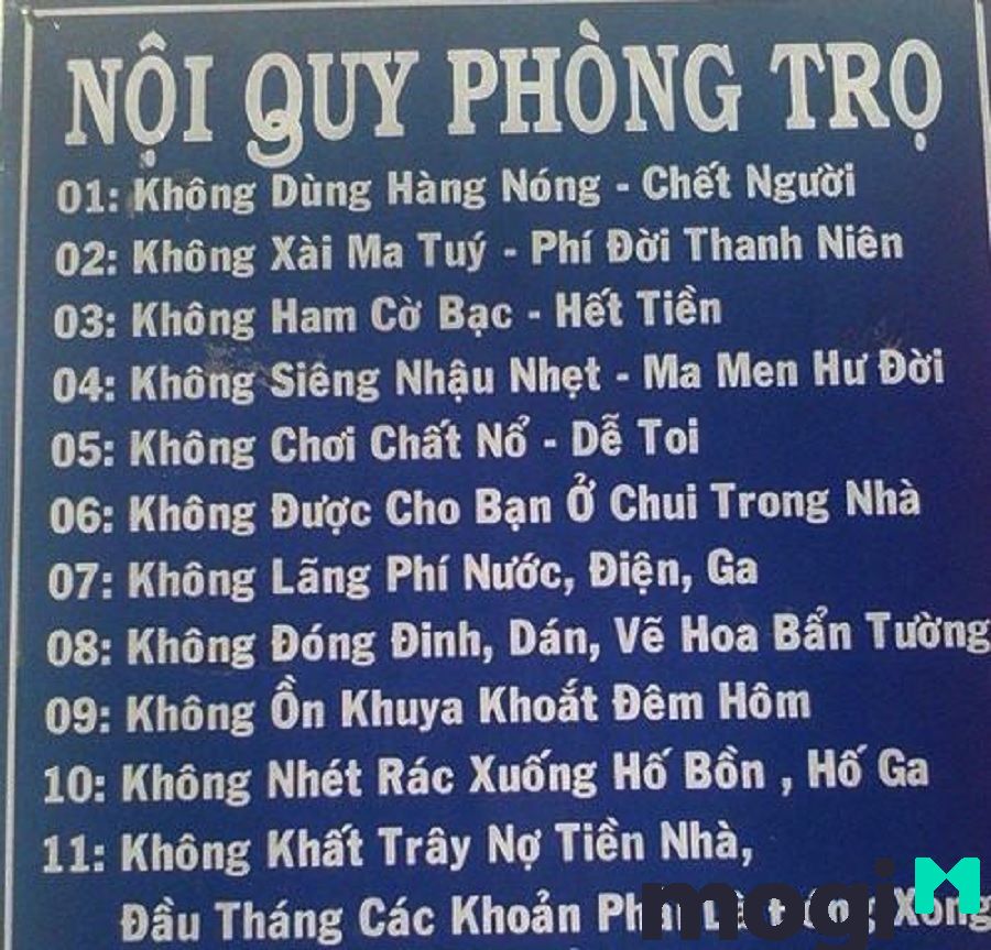 Nội quy nhà trọ