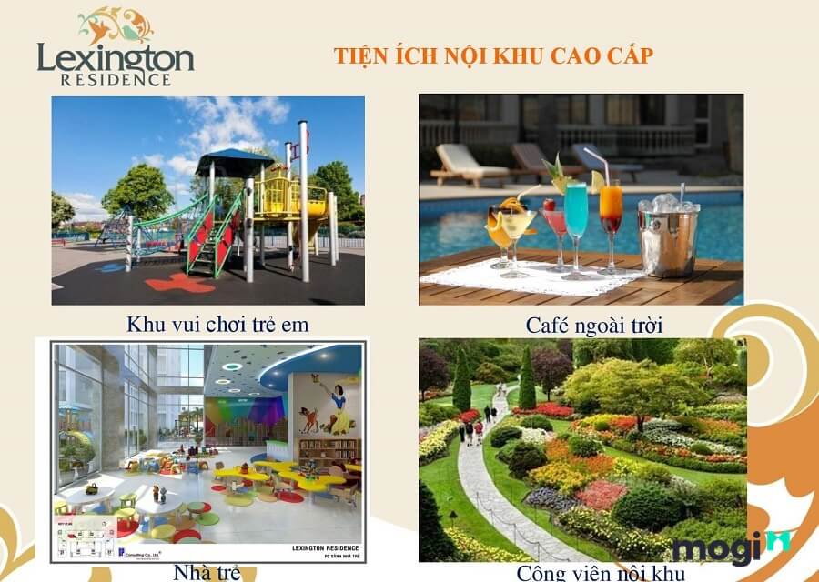 Dự án này còn có nhà trẻ 1.410m2, khu phòng khám 1.197m2 cùng khu sinh hoạt cộng đồng 1.044 m2.