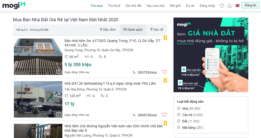 Mogi.vn - nơi đăng tin mua bán nhà đất uy tín.