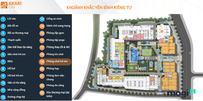 Hệ thống tiện ích nội khu cực kỳ phong phú.