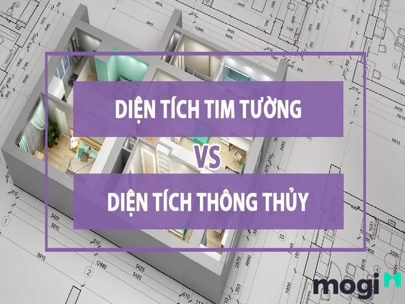 So sánh diện tích thông thuỷ và diện tích tim tường