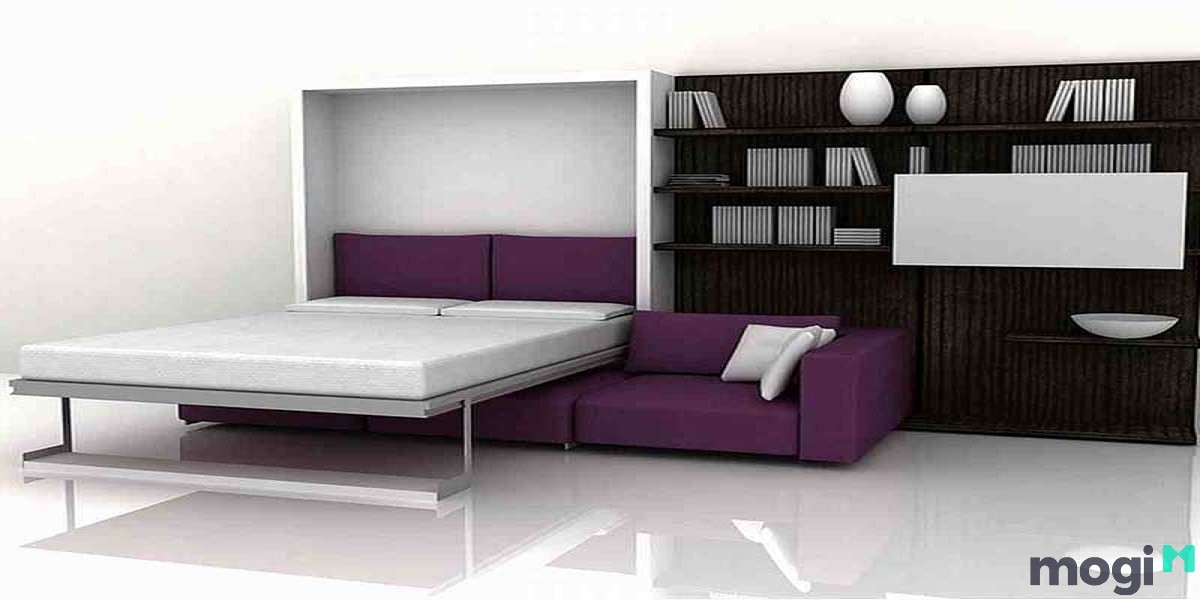 Sofa kéo ra thành giường, sự kết hợp quá hoàn hảo cho căn hộ nhỏ hẹp của bạn.