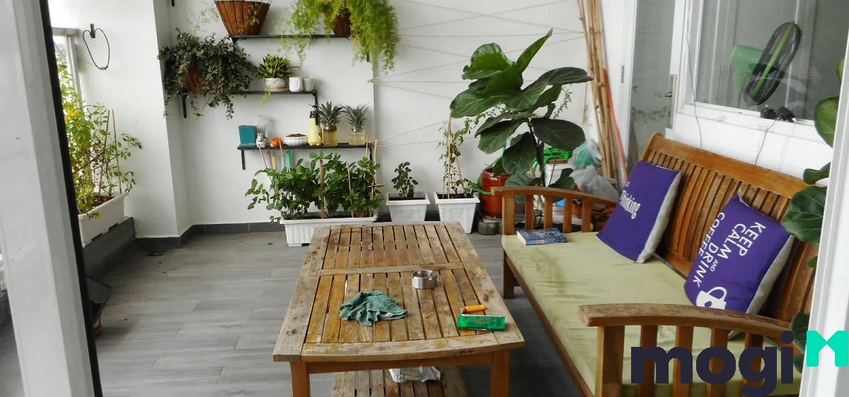 Bạn có thể sử dụng không gian này làm vườn cảnh, mở rộng không gian phòng khách…