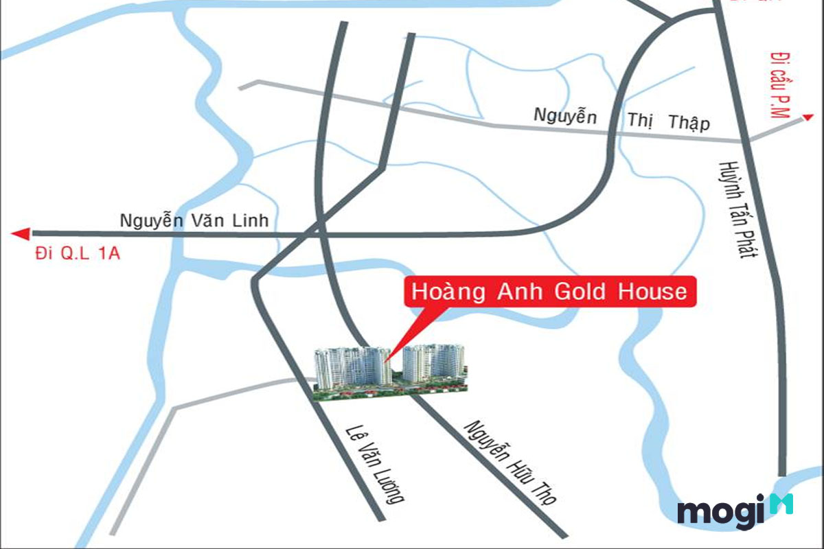 Vị trí dự án Hoàng Anh Gold House vẫn đảm bảo sự thuận tiện vượt bậc cho việc lưu thông, di chuyển