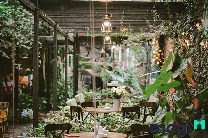 Quán cafe sân vườn phù hợp nhất với phong cách Rustic