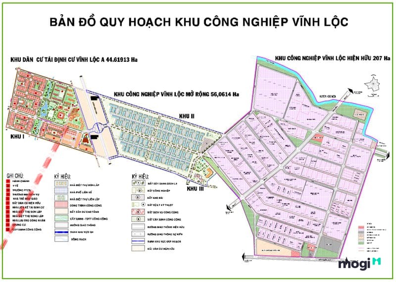 Bản đồ KCN Vĩnh Lộc