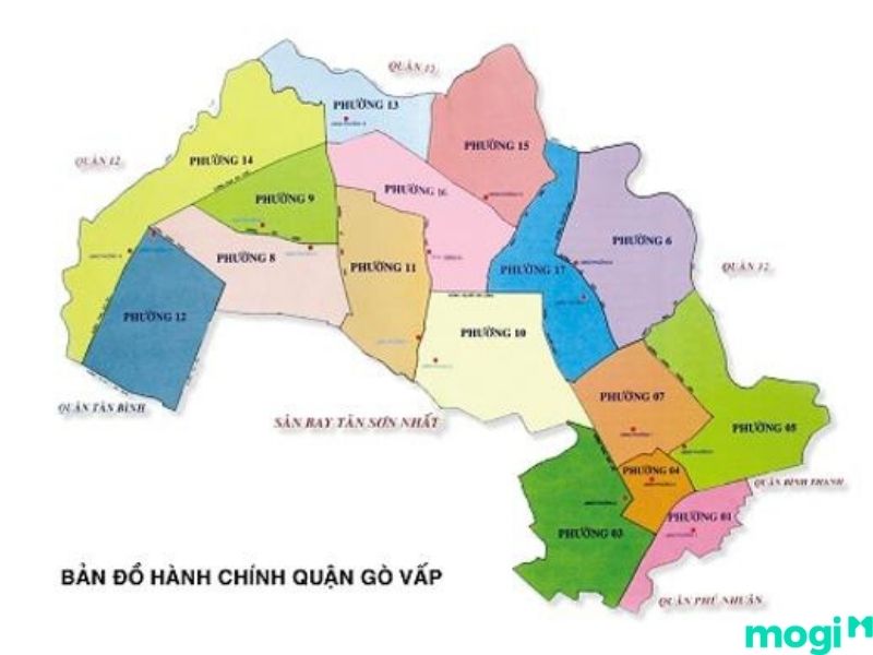 Bản đồ các phường quận Gò Vấp