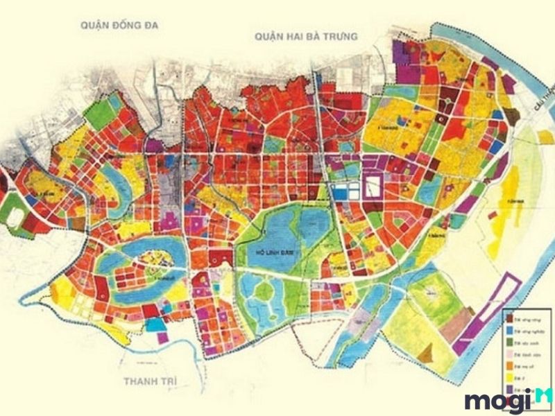 Bản đồ quy hoạch Hà Nội, quận Hoàng Mai