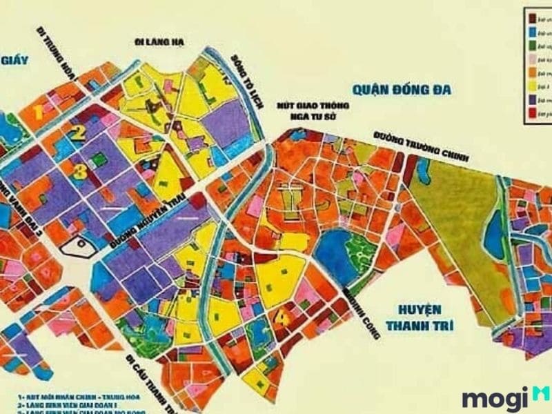 Bản đồ quy hoạch Hà Nội, quận Thanh Xuân