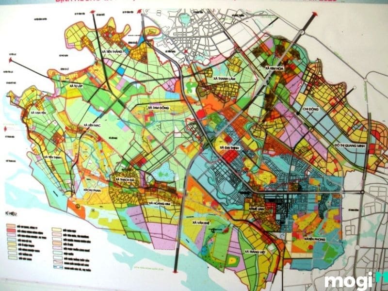 Bản đồ quy hoạch Hà Nội, huyện Mê Linh