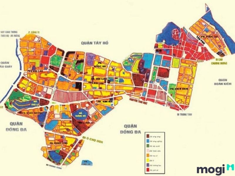 Bản đồ quy hoạch Hà Nội, quận Ba Đình