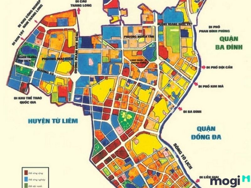 Bản đồ quy hoạch Hà Nội, quận Cầu Giấy