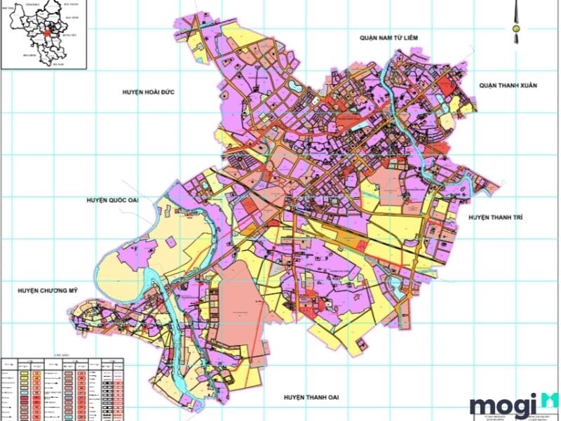 Bản đồ quy hoạch Hà Nội, quận Hà Đông