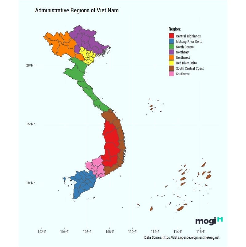 Bản đồ Hành chính Việt Nam + Quần đảo Trường Sa và Hoàng Sa