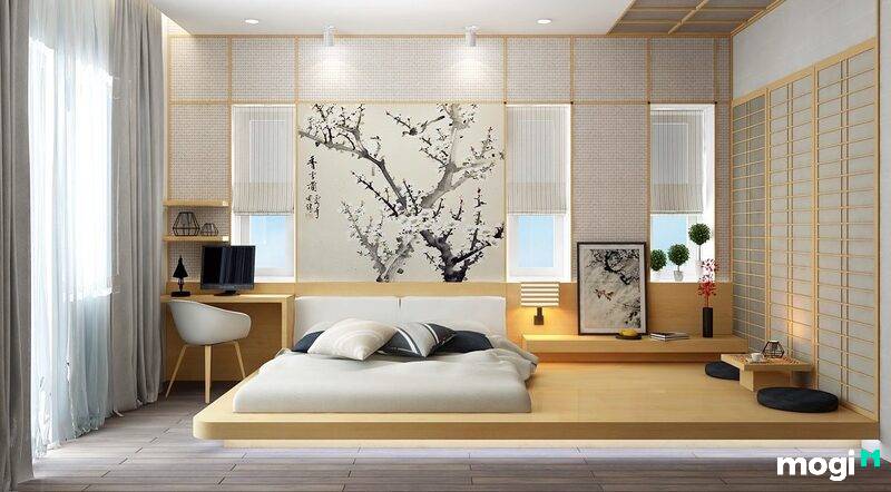 Thiết kế phòng ngủ Nhật Bản