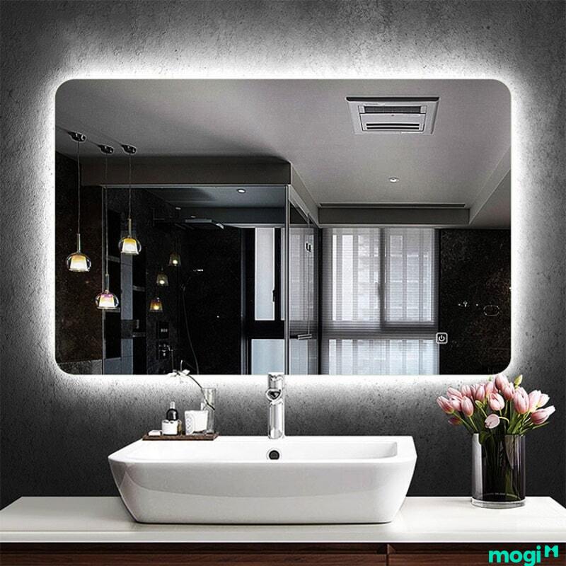 Phòng tắm sử dụng gương to mẫu 3