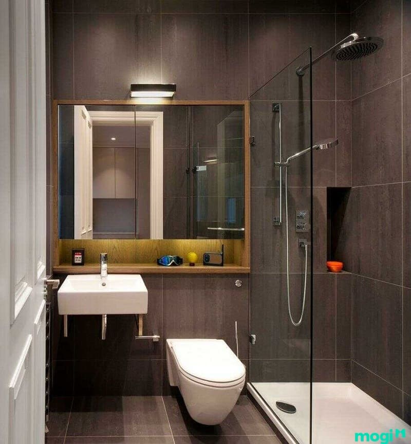 Phòng tắm vách kính hiện đại mẫu 2