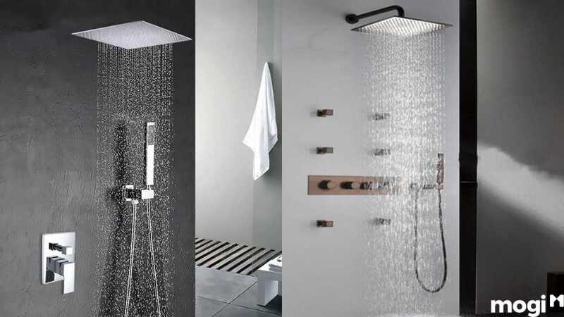 Khi thiết kế phòng tắm 5m2 nên ưu tiên sử dụng vòi tắm đứng