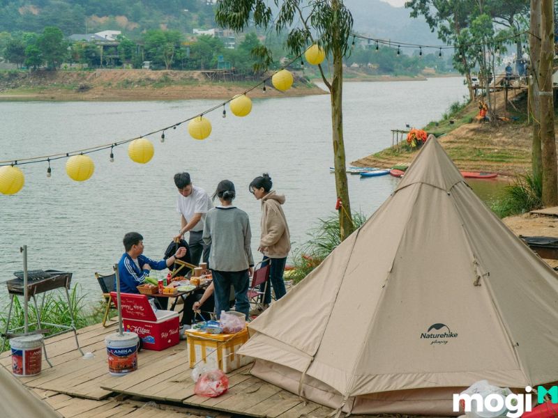 Lưu ý khi cắm trại tại hồ Đồng Đò