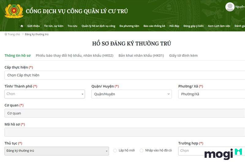 Thủ Tục Tách Hộ Khẩu