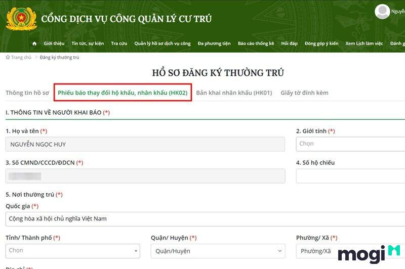 Thủ Tục Tách Hộ Khẩu