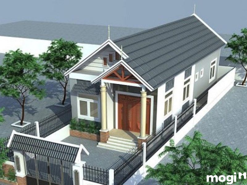 Mẫu thiết kế nhà 1 tầng rưỡi hiện đại của gia đình anh Tâm tại Hương