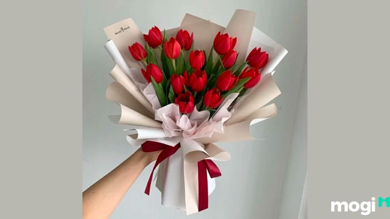 Tặng hoa tulip dịp lễ tình nhân