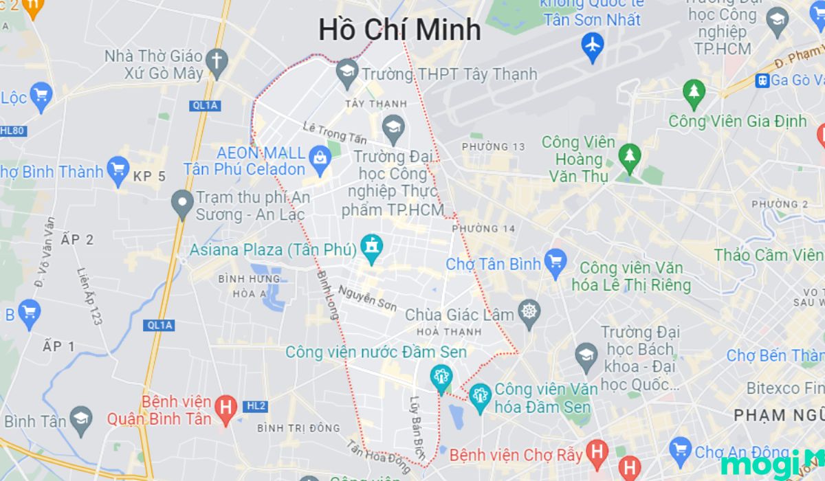 Bản đồ địa lý Tân Phú