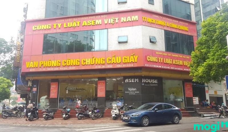 Văn phòng công chứng Cầu Giấy trên phố Trần Đăng Ninh