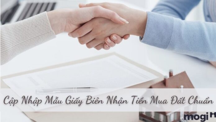 giấy biên nhận tiền mua đất