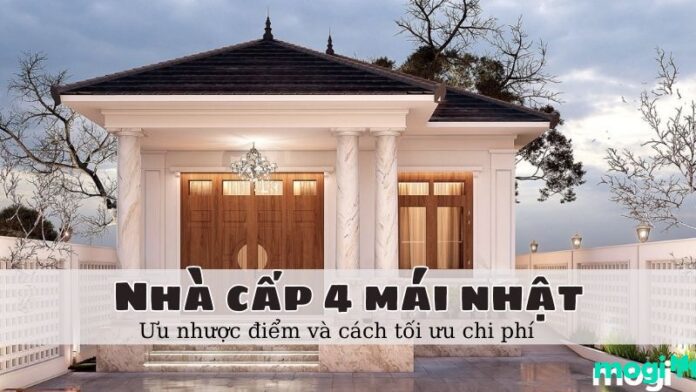 nhà cấp 4 mái nhật