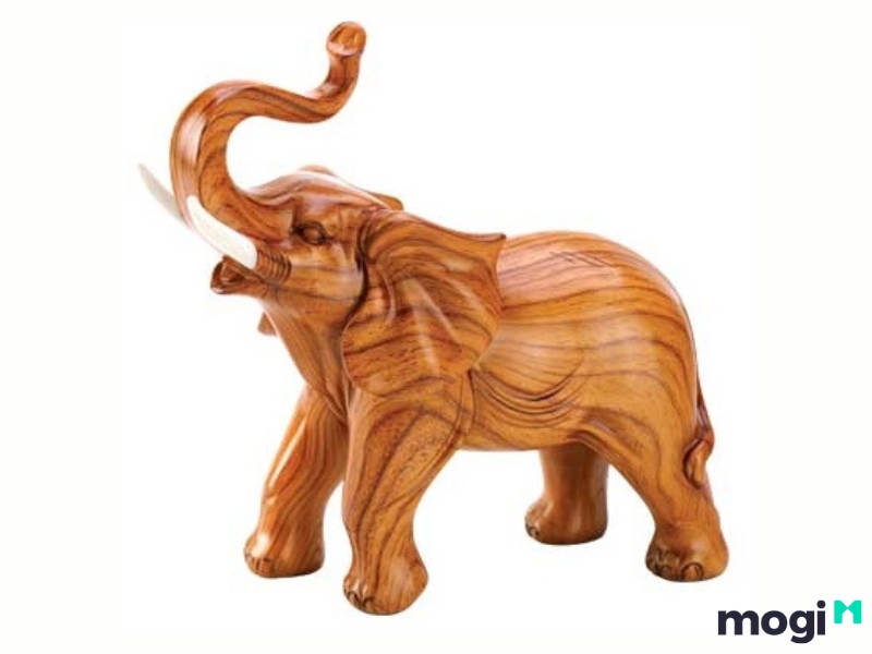 Tượng voi gỗ phong thủy