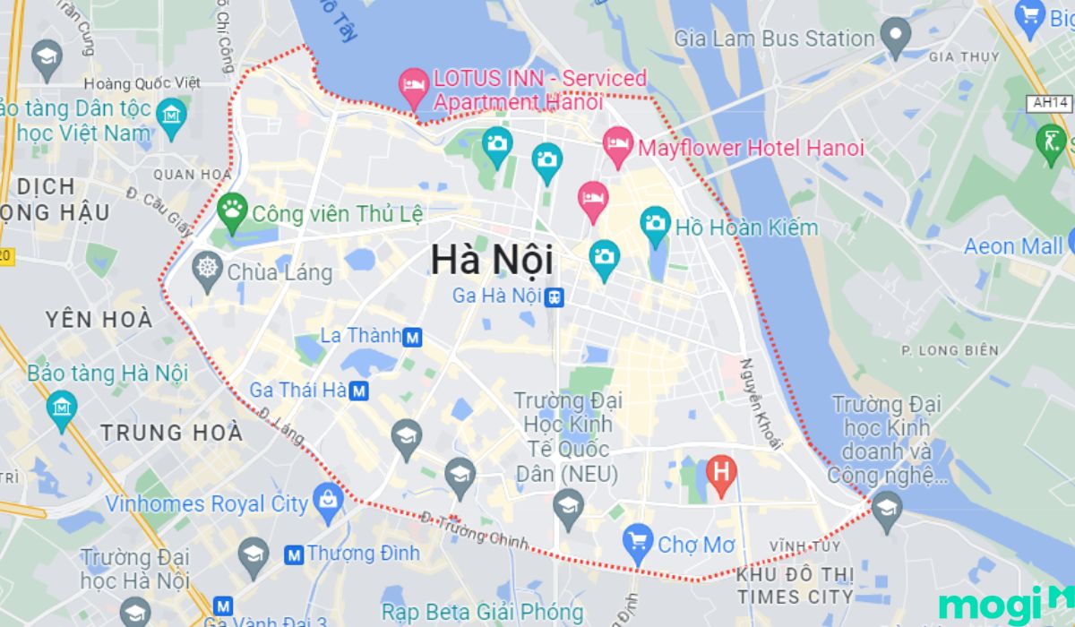 Bản đồ địa lý Hà Nội