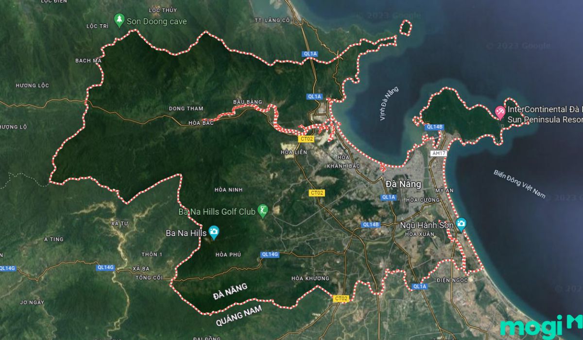 Vị trí địa lý của Đà Nẵng