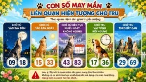 Con số may mắn liên quan hiện tượng chó tru