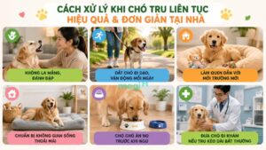 Cách xử lý khi chó tru hiệu quả tại nhà