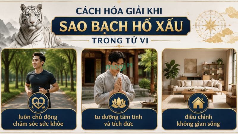 Sao Bạch Hổ: Cô độc, Tai hoạ, Hiểm nguy cần hoá giải 15 Cách hóa giải khi Sao Bạch Hổ xấu trong tử vi