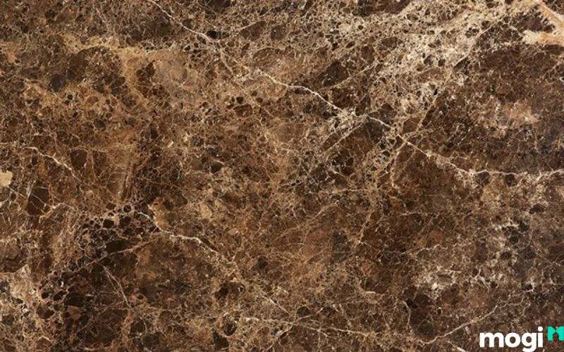 Đá Marble trộn giữa nâu và đen