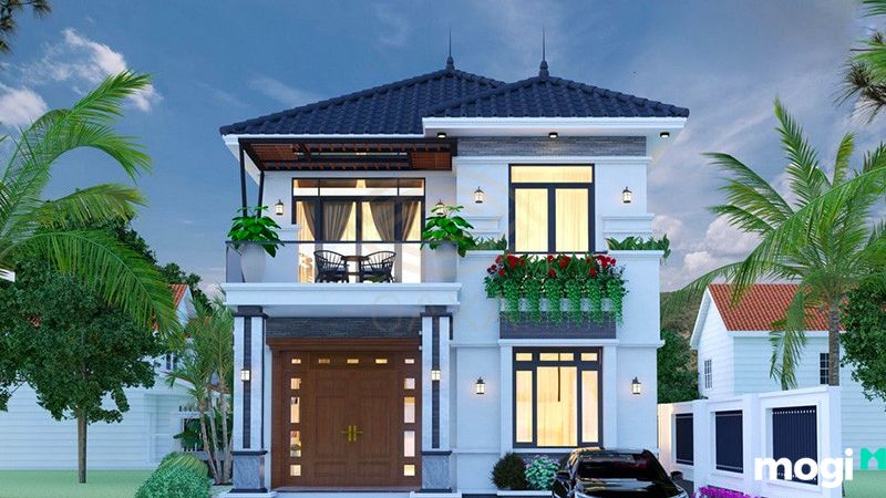 Mẫu nhà đẹp 2 tầng 5x20 - Mẫu 6