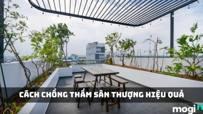 cách chống thấm sân thượng